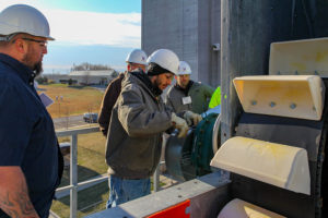 Grain elevator material handling